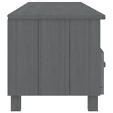 TV Cabinet HAMAR Dark Grey 158x40x40 cm Solid Wood Pine 340474