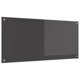 Kitchen Backsplash Dark Grey 110 x 50 cm Tempered Glass 42001311