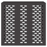 Air Conditioner Cover Black 110 x 50 x 105 cm Steel 865911
