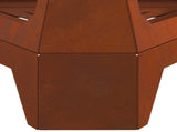 Fire Bowl Rusty 50 x 43 x 52 cm Weathering Steel 858951