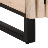 2 Piece Bathroom Furniture Set Solid Wood Mango 3217100