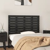 Wall Headboard Black 106x3x63 cm Solid Wood Pine 824717