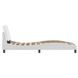 Bed Frame without Mattress "Zadar" White 80x200 cm Faux Leather 3208143