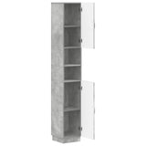 Bathroom Cabinet with Open Shelf HOORN Concrete Grey 897258