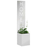 Garden Privacy Screen Silver 32 x 32 x 150 cm Galvanised steel 876425