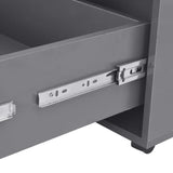 Coffee Table High Gloss Grey 100x100x35 cm 283726