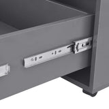 Coffee Table High Gloss Grey 100x100x35 cm 283726