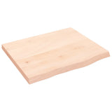 Table Top 60x50x cm Untreated Solid Wood Oak 3156285
