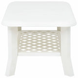 48793 Coffee Table White 90x60x46 cm Plastic