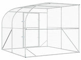 Chicken Coop Silver 200 x 200 x 215 cm Galvanised Steel 42042542