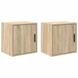 ZNTS Garage Wall Cabinets 2 pcs Sonoma Oak Engineered Wood 860630