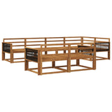 Outdoor Sofa Set 8 pcs Natural Solid Acacia Wood 3382642