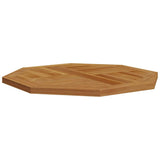 Table Top 70x70x2.5 cm Octagonal Solid Wood Teak 366665