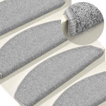 ZNTS Stair Mats 30 pcs Light Grey 65x24x4 cm 3365762