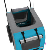 Pet Bike Trailer Blue and Grey Oxford Fabric and Iron 93855