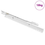 Drawer Slide 87 pcs White Steel 864649