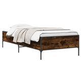 Bed Frame Smoke Oak 80 x 200 cm Engineered Wood 8009120