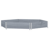 Raised Bed Hexagon Grey 160x160 cm Solid Wood Pine 4010319