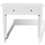 ZNTS Dressing Console Table with Two Drawers White 241145