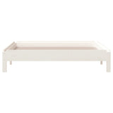 Stack Bed without Mattress White 100x200 cm Solid Wood Pine 820388