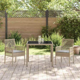 Garden Dining Set 3 pcs Beige Poly rattan 3334879