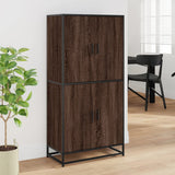 Highboard Brown Oak 68x35x139 cm Engineered Wood 3300834