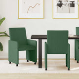 Dining Chairs with Wheels 2 pcs Grey green 57 x 66 x 94 cm 42017805