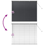 Venetian Blinds Height Adjustable Black 130 x 160 cm Aluminium 42006134
