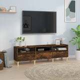 TV Cabinet Smoked Oak 150x30x44.5 cm Engineered Wood 831914