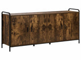 Sideboard Smoked Oak 135 x 33 x 81 cm Engineered Wood 3434079