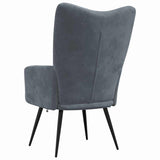 Relaxing Chair Dark Grey Velvet 42022445