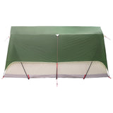 Tunnel Tent with Roof Green 10-Person Polyester and Steel 42028661