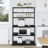Kitchen Shelf Black Oak 100 x 40 x 168 cm Engineered Wood 883892