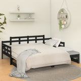 Pull-out Day Bed without Mattress Black 2x cm 820346