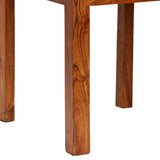 Dining Chair Set of 2 Honey Brown Solid Acacia wood Standard Size 245645
