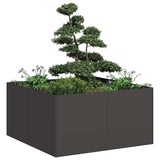 ZNTS Planter Black 80x80x40 cm Cold-rolled Steel 860738