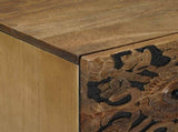 Sideboard 2 pcs Brown 60 x 33.5 x 75 cm Solid Mango Wood 3310106