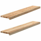 Window Sills 2 pcs Untreated 110x20x2 cm Solid Wood Oak 4009097