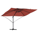 Umbrella Terracotta 351 x 250 x 260 cm Polyester and Aluminium 42003350