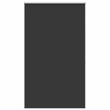 Roller blind blackout 124.4x175 cm Fabric Width 120 cm black 240130