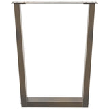 Dining Table Legs V-Shape 2 pcs Natural Steel 70x cm Steel 4012647