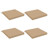 4-Piece Seat Cushions SOEST 4 pcs 100% Polyester Sand 945058