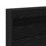 Storage Headboard with Shelf Black Oak 80 cm Engineered Wood 3335446