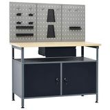 Workbench with Three Wall Panels 3053427
