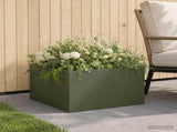 Garden Planter Olive Green 40 x 40 x 30 cm Cold-rolled Steel 8005042