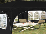 Pop-up Party Tent 575 x 288 x 245 cm Black Oxford Fabric 42019898