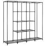ZNTS Wardrobe with 4 Compartments Grey 175x45x170 cm 282448