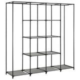 ZNTS Wardrobe with 4 Compartments Grey 175x45x170 cm 282448