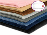 Cushion Cover 12 pcs HEERLEN Taupe 40 x 80 cm Flannel 910194