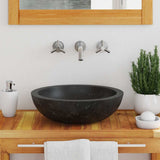 Sink 40x12 cm Marble Black 142774